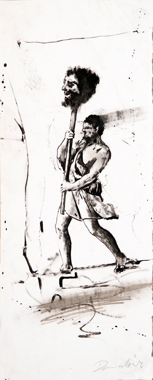 David en Goliath-studie door Darren Coffield