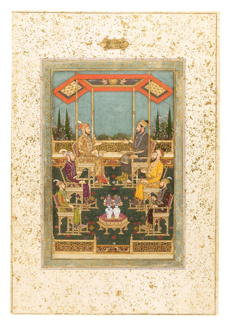 Een bijeenkomst van prinsen, c.1710 door Das Bhawani