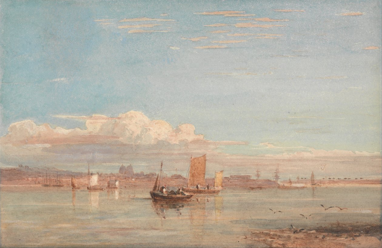 Greenwich Hospital vanaf Woolwich Reach door David Cox