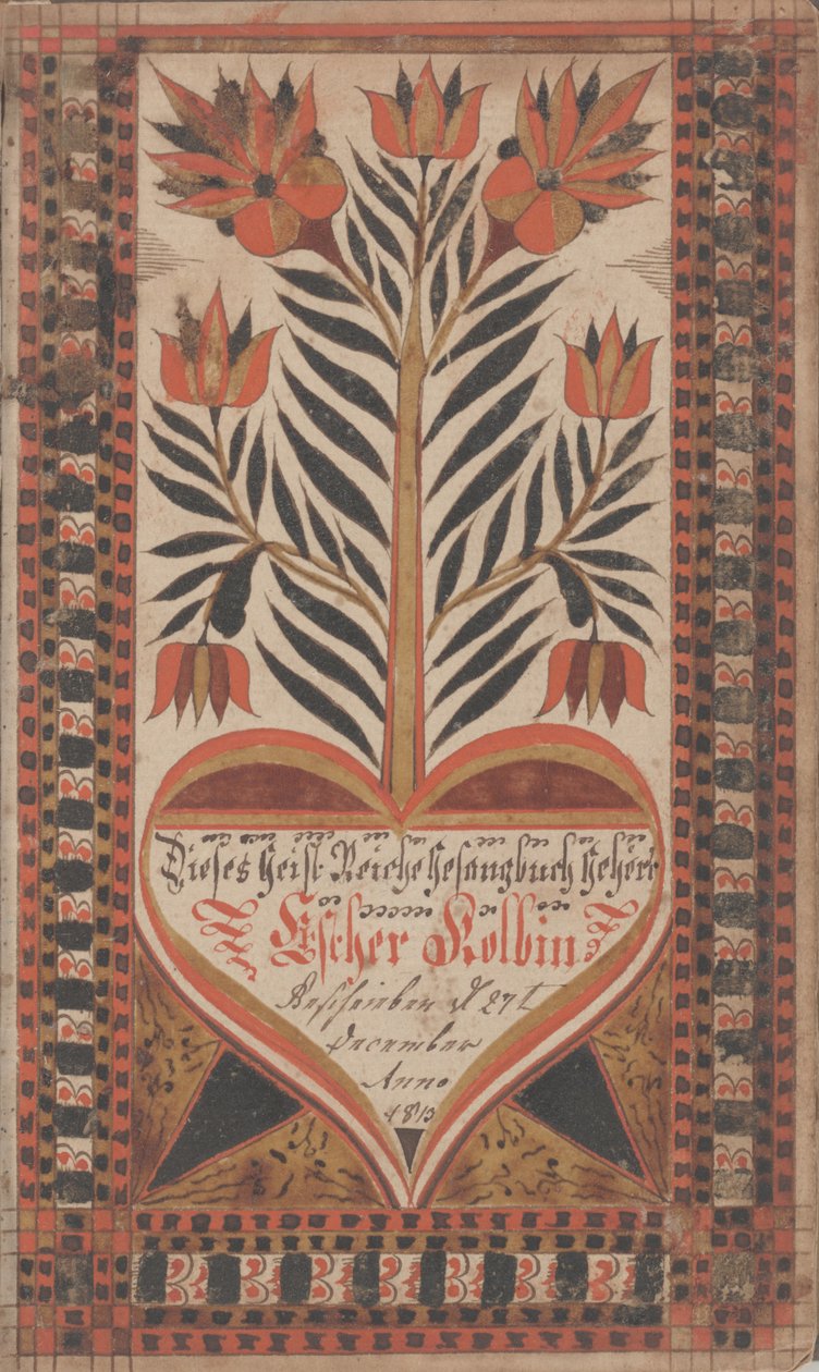 Boekplaat voor Esther Kolb, 27 december 1813 door David Kulp