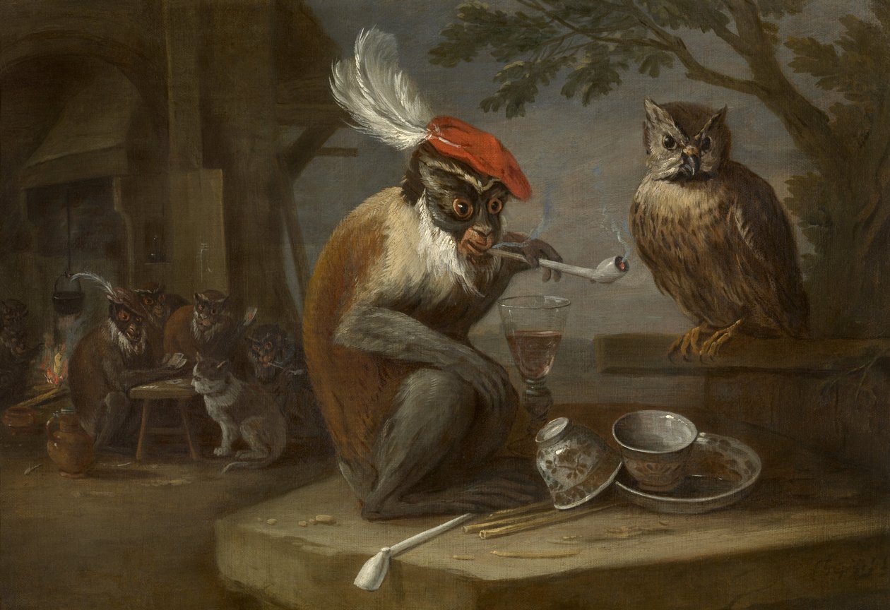 Aaptruc door David Teniers the Younger