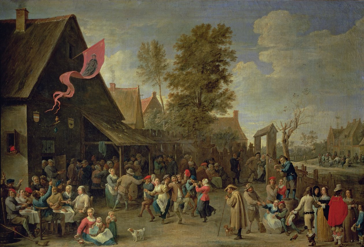 De wijding van een dorpskerk door David Teniers the Younger