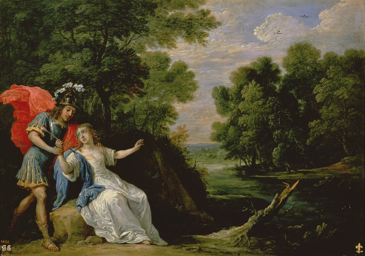 De Verzoening van Rinaldo en Armida, 1836 door David Teniers the Younger