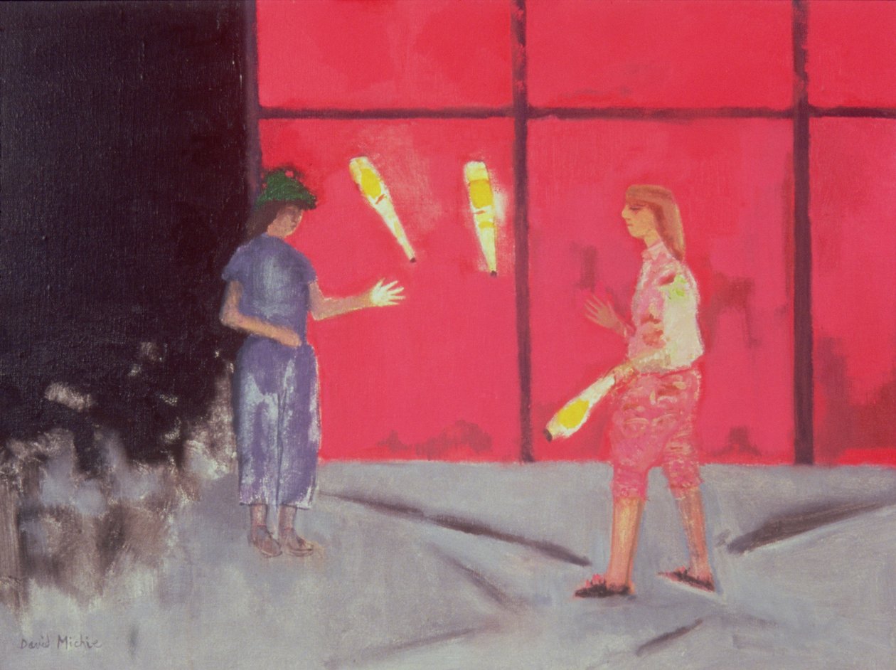 Jongleurs bij de Beaubourg door David Alan Redpath Michie