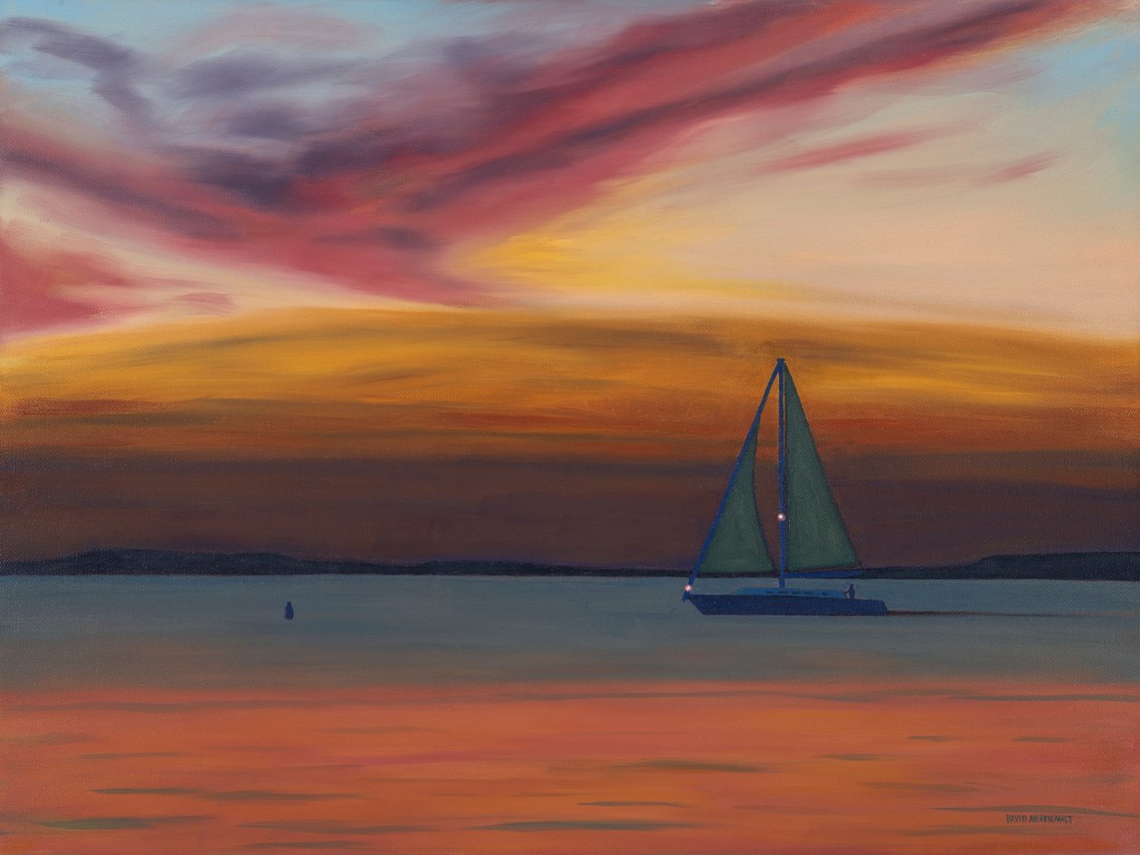 Het leven is maar een droom, 2023 (olieverf op doek) door David Arsenault