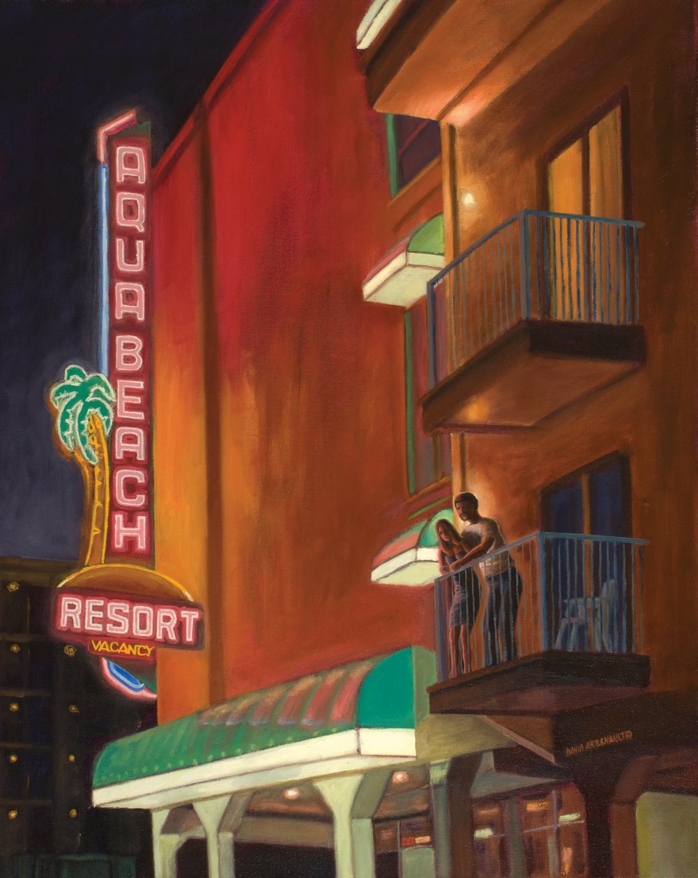 Wildwood Nights, 2011 (olieverf op doek) door David Arsenault