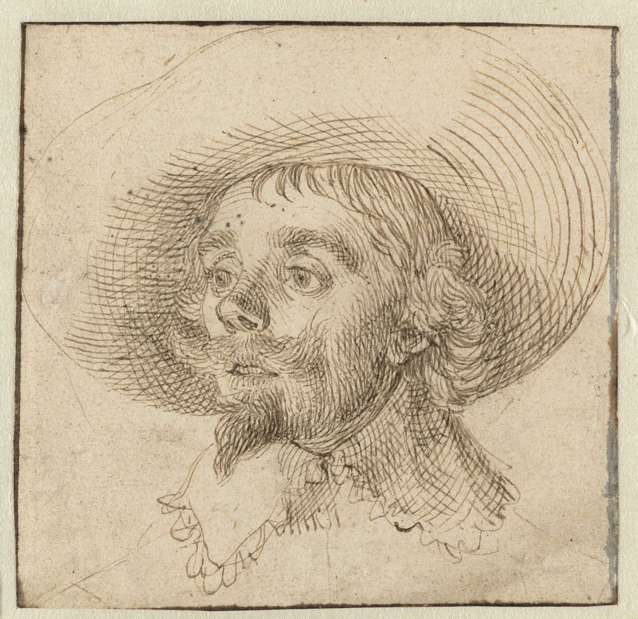 Portret van Hendrick Cornelisz Vroom (?) door David Bailly (attributed to)