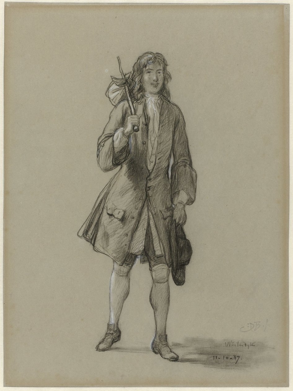 Ferdinand Huyck keert terug uit den vreemde. Illustratie voor het gelijknamige boek van Jacob van Lennep door David Bles