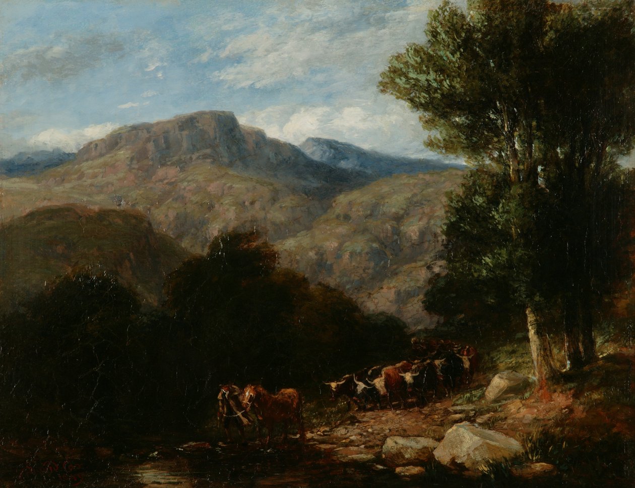 De oversteek van de doorwaadbare plaats door David Cox
