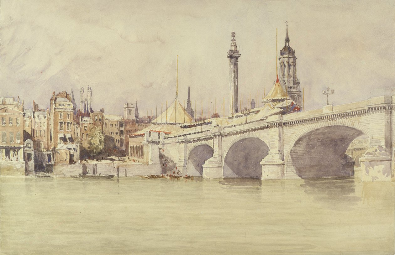 Londen Brug, 1831 door David Cox