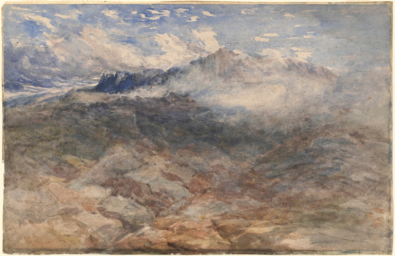 Bergtoppen, Cader Idris door David Cox