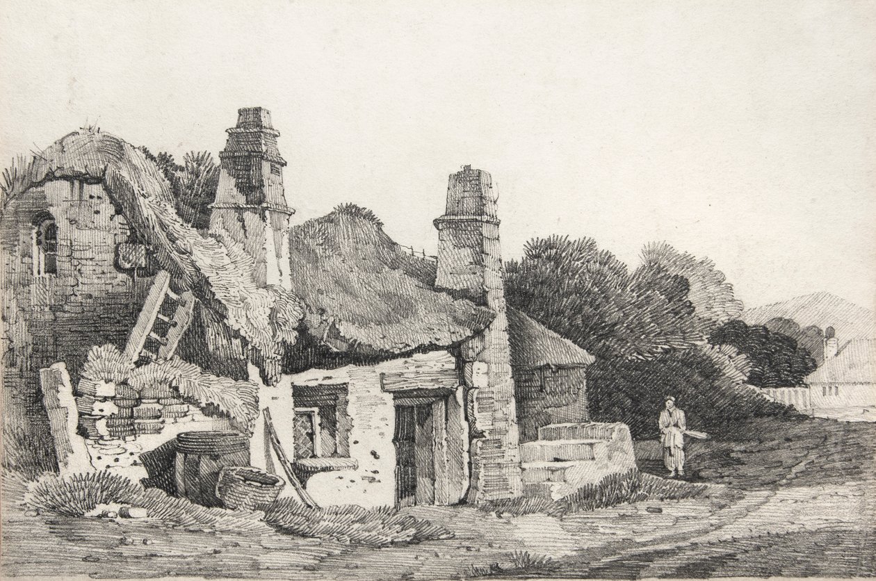 Vervallen Huisje door David Cox