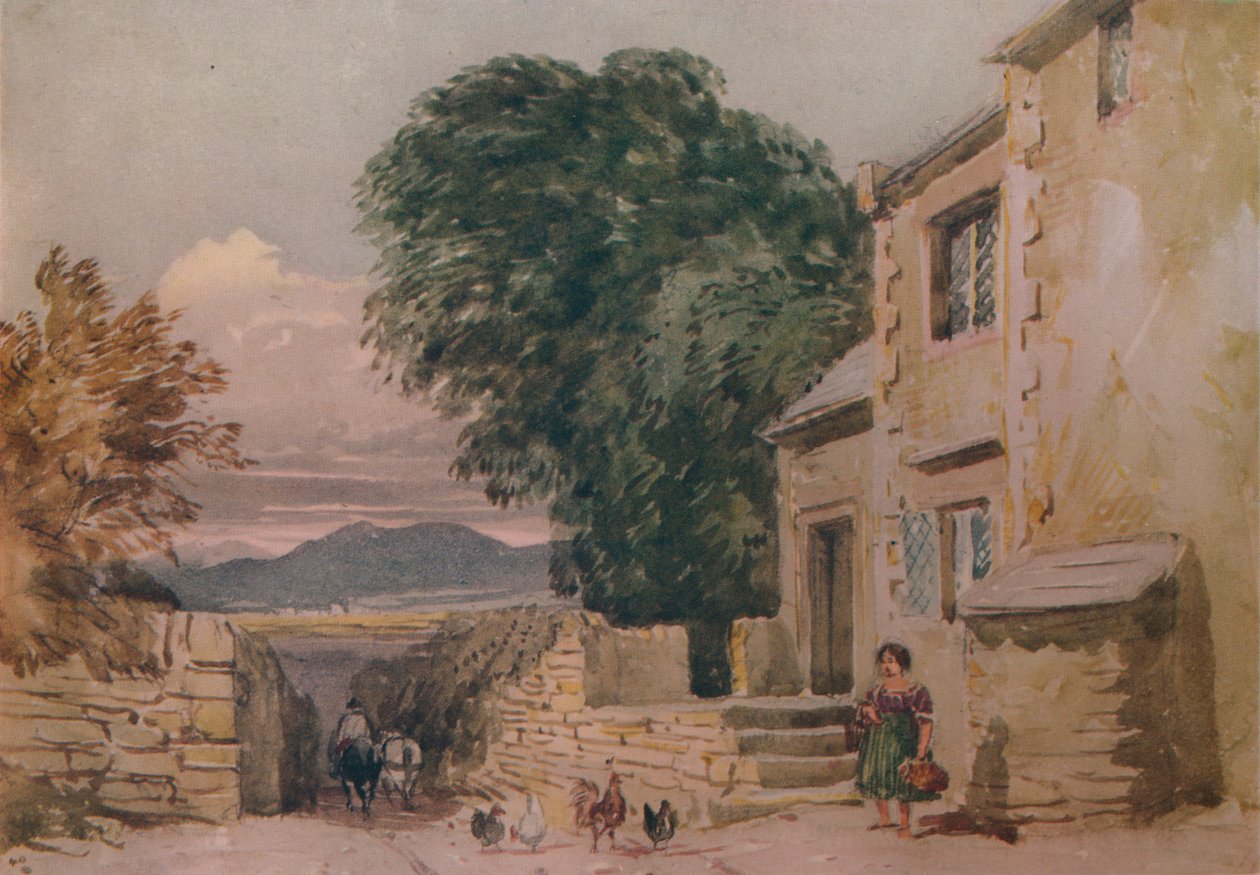 Black Jacks Cottage, Bettws-y-Coed, ca. 1846 door David Cox the elder