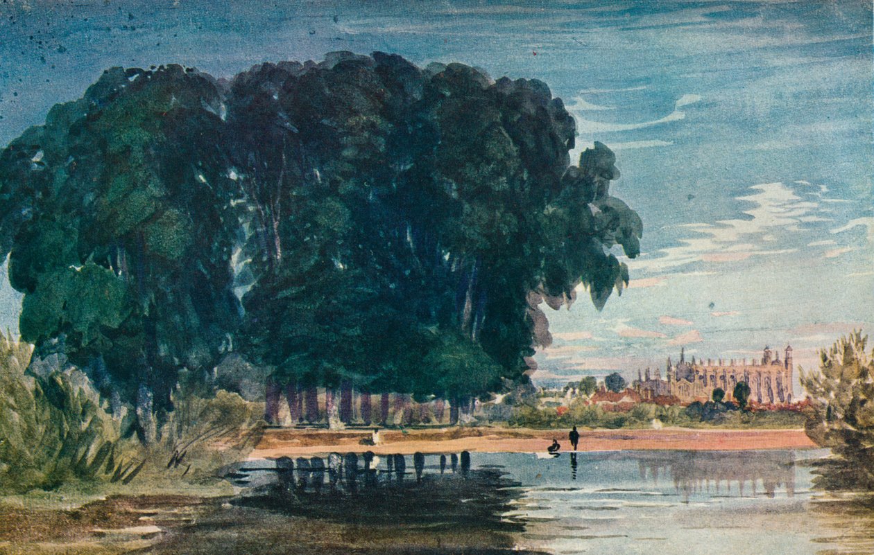 De Brocas, Eton, vroeg-midden 19e eeuw, 1930 door David Cox the elder
