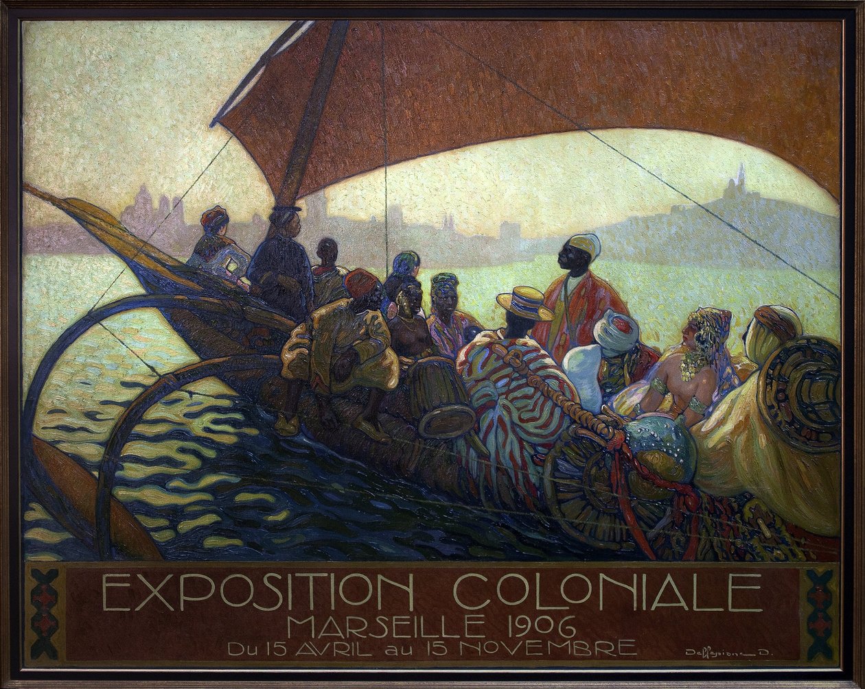 Koloniale tentoonstelling van Marseille in 1906 door David Dellepiane