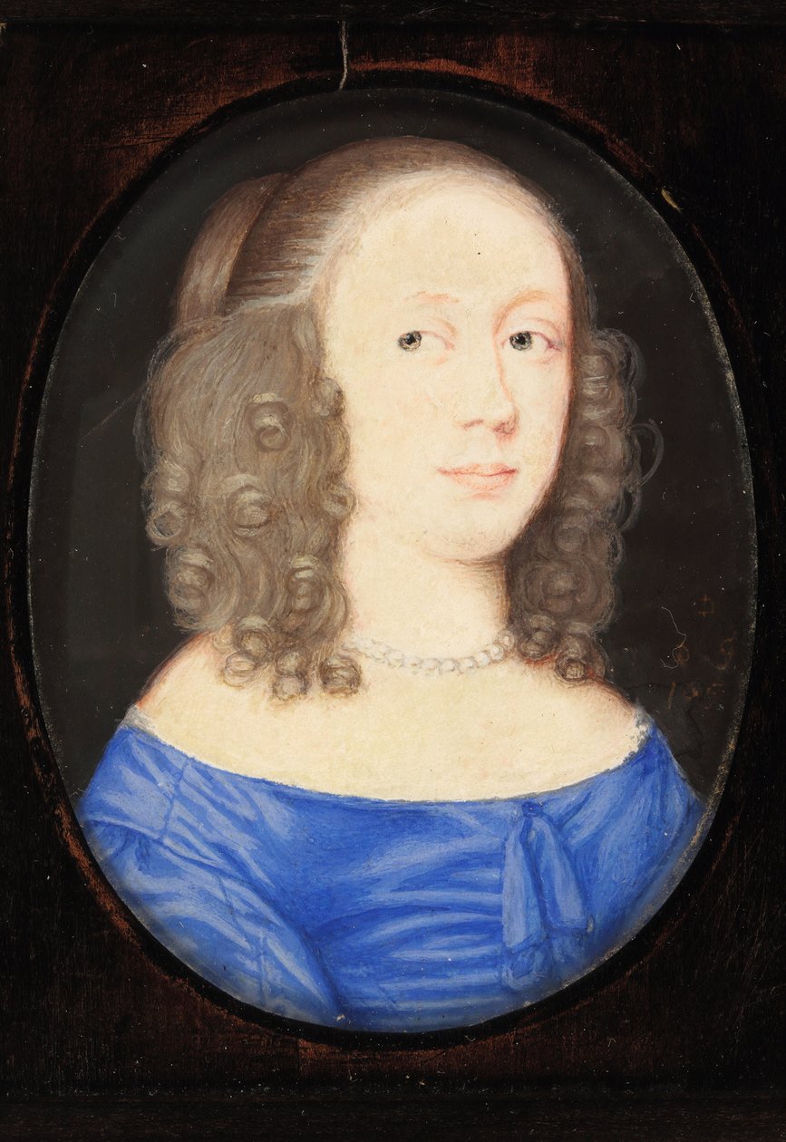 Een dame genaamd Elizabeth Vere, gravin van Clare, 1653 door David Des Granges