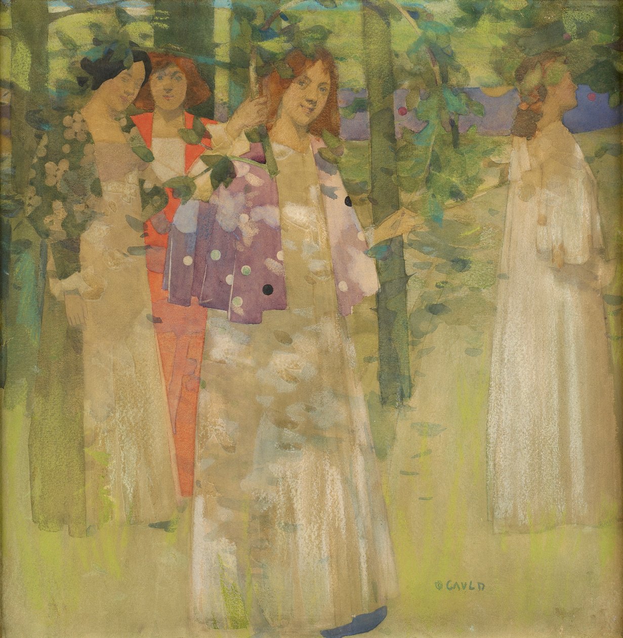 De Processie van Sint Agnes door David Gauld