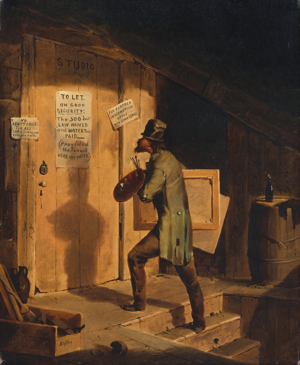 Kunst versus Wet door David Gilmour Blythe
