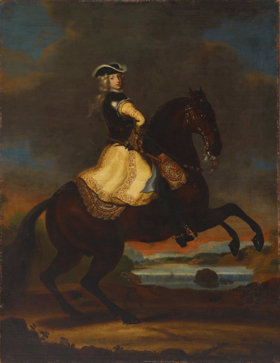 Karel XII, koning van Zweden door David Klöcker Ehrenstrahl