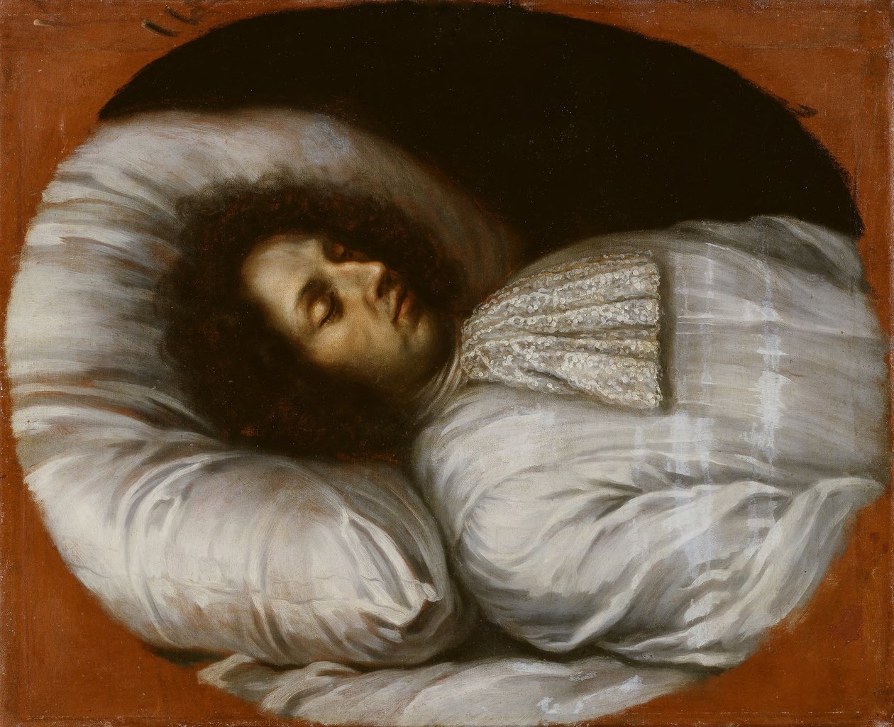Karel XI (1655–1697), koning van Zweden, paltsgraaf van Zweibrücken, op zijn sterfbed, 1697 door David Klöcker Ehrenstrahl