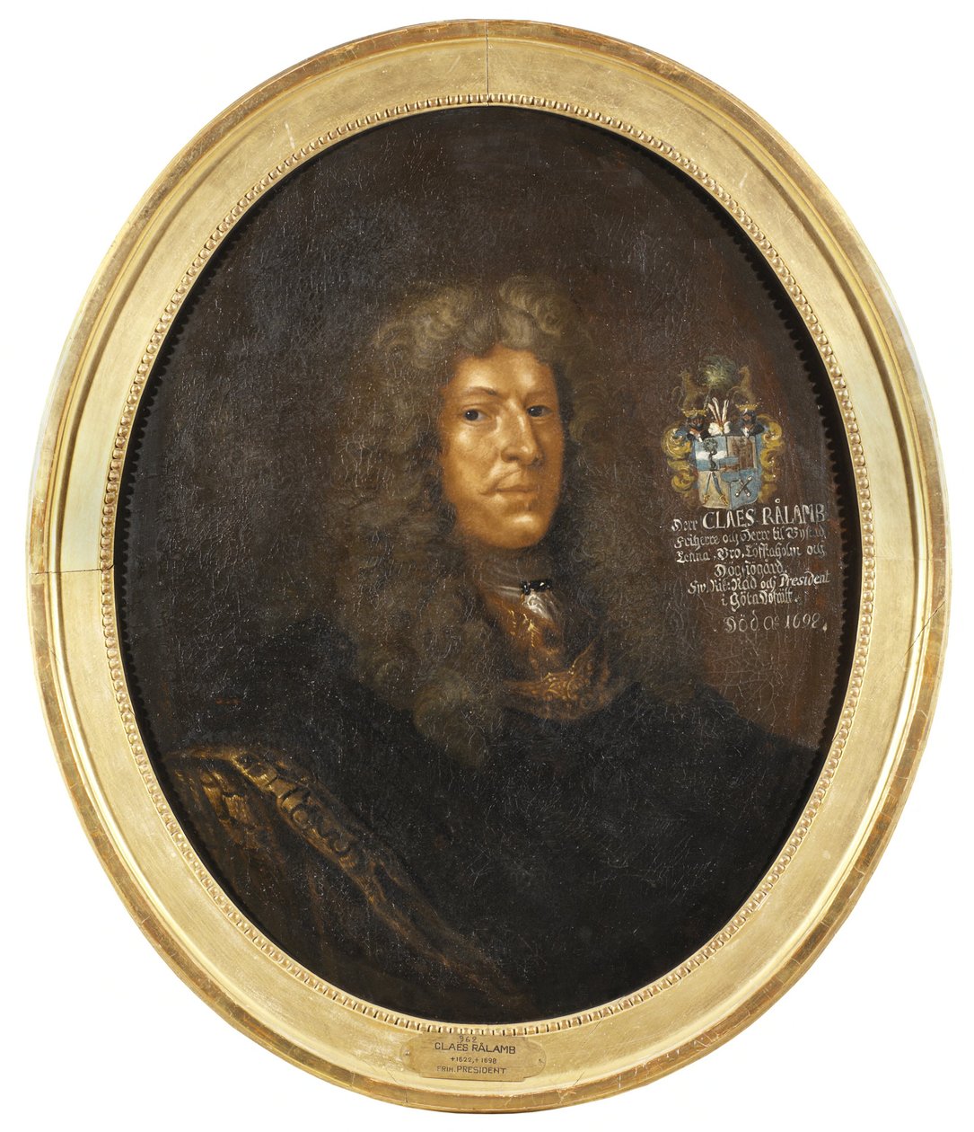 Claes Rålamb, 1622-1698 door David Klöcker Ehrenstrahl