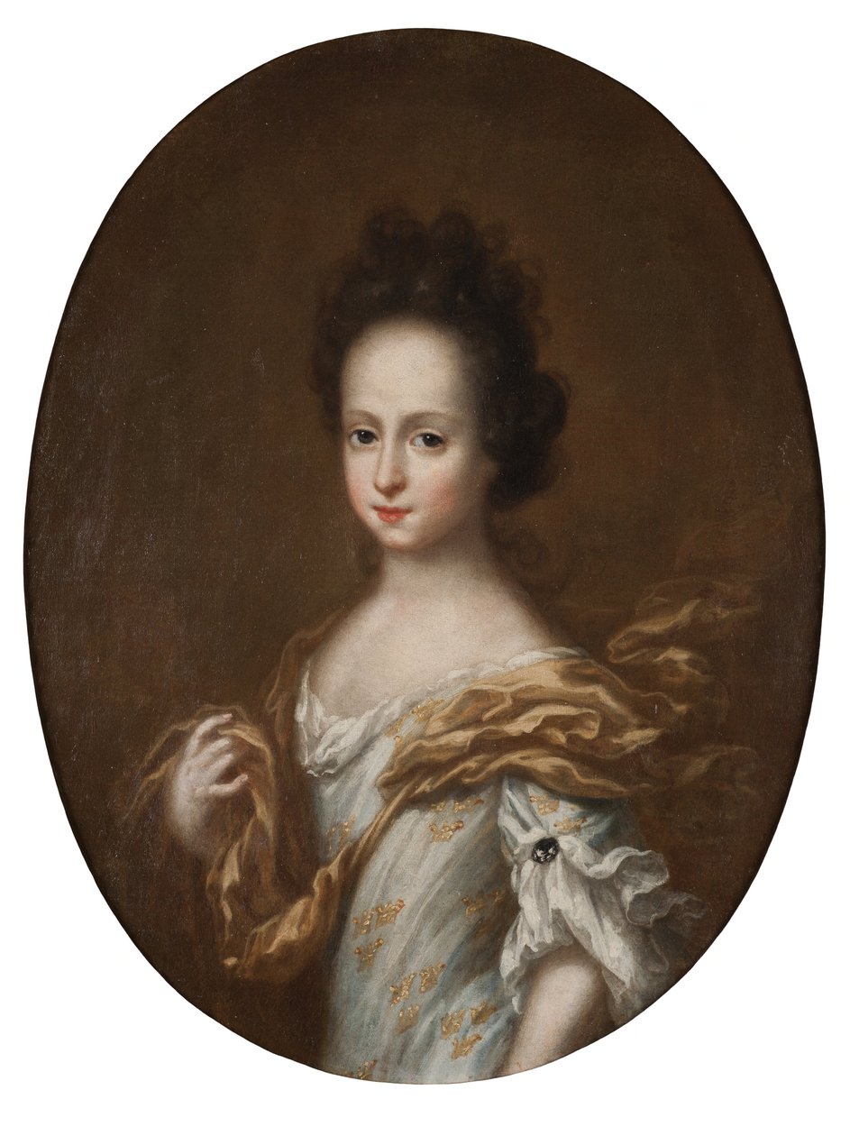 Hedvig Sophia van Zweden (1681–1708), Zweedse prinses en hertogin-gemalin van Holstein-Gottorp door David Klöcker Ehrenstrahl