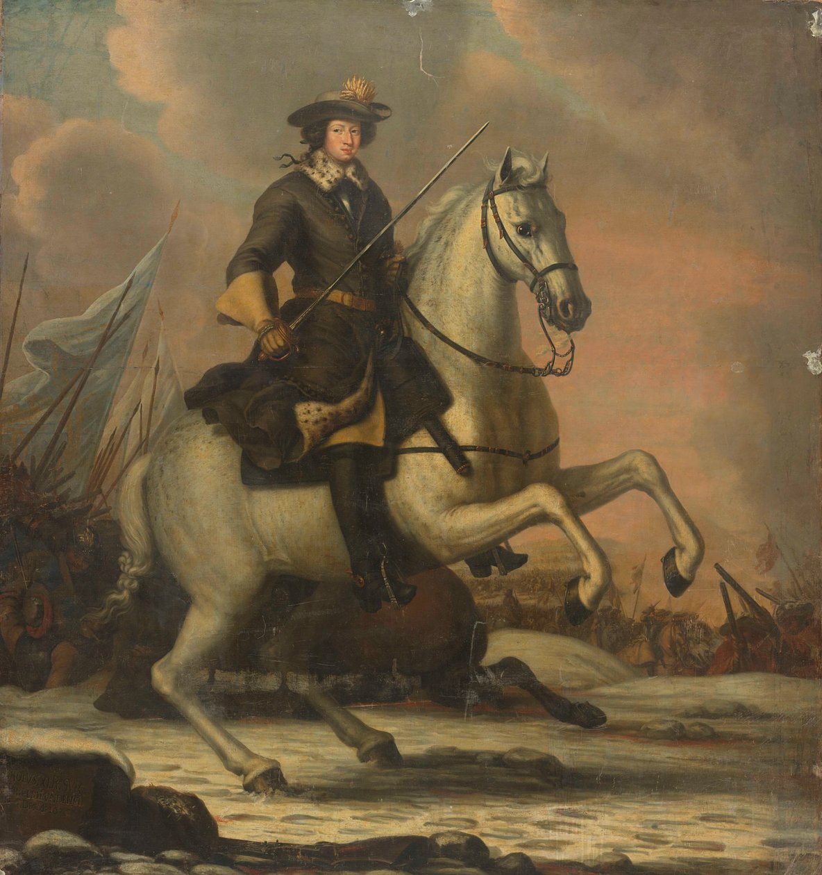 Karel XI (1665-97), koning van Zweden door David Klöcker Ehrenstrahl