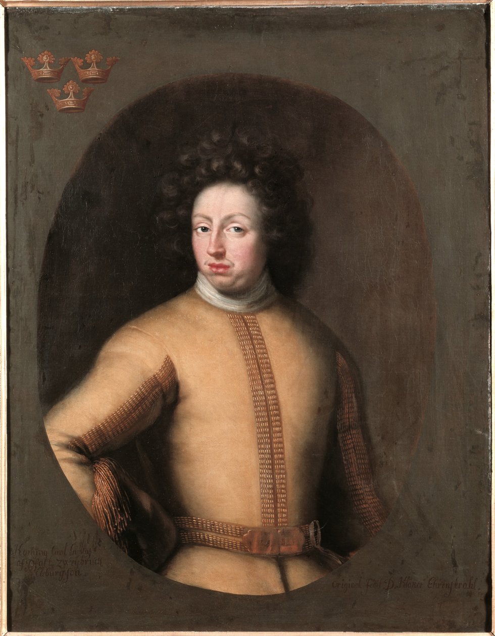 Karel XI, 1655-1697, koning van Zweden, paltsgraaf van Zweibrücken door David Klöcker Ehrenstrahl