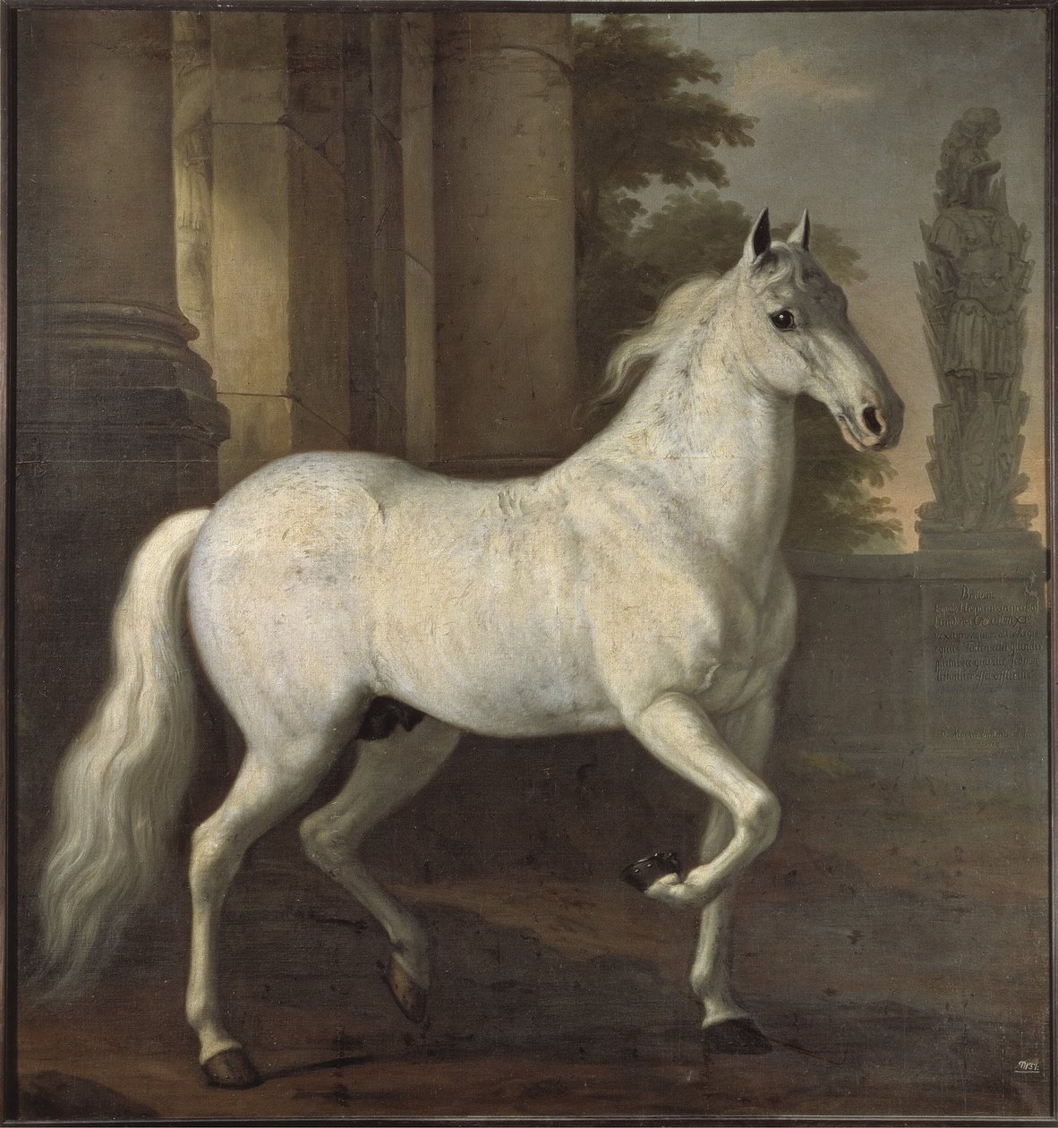 Brilliant, het favoriete paard van Karel XI door David Klöcker Ehrenstrahl