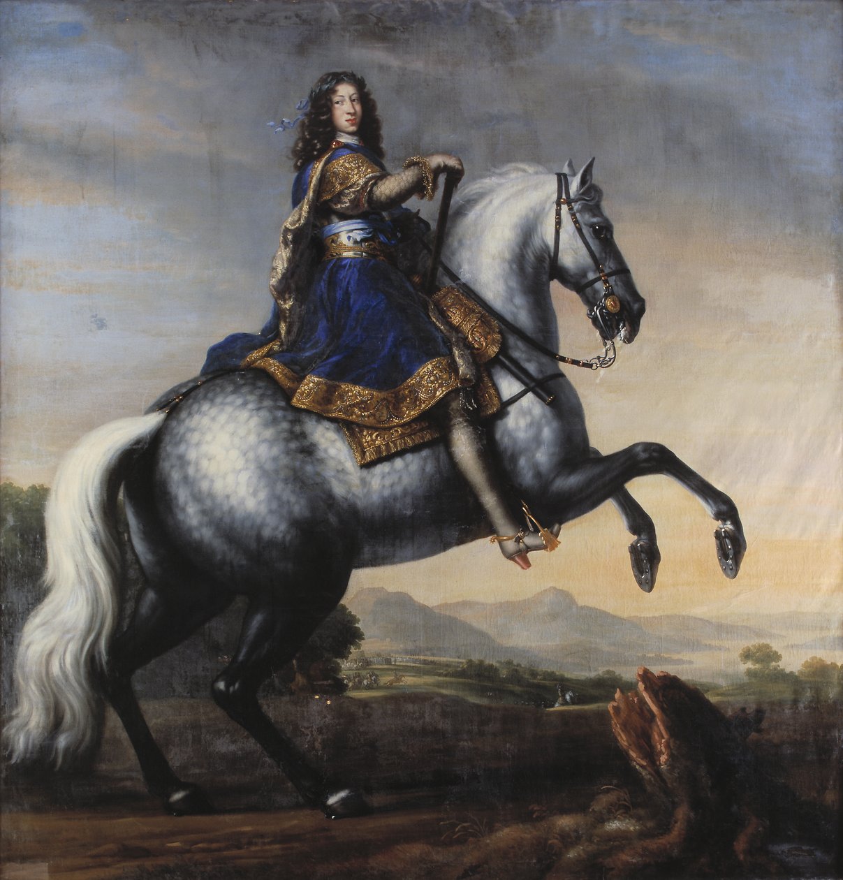 Portret, ruiter door David Klöcker Ehrenstrahl