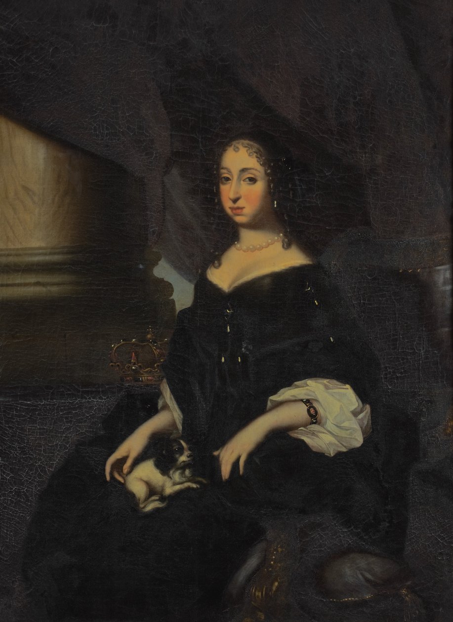 Portret van Hedvig Eleonora van Holstein-Gottorp (1636-1715) label QS:Lsv,"Portret van Hedvig Eleonora"label QS:Len,"Portret van Hedvig Eleonora van Holstein-Gottorp (1636-1715)" door David Klöcker Ehrenstrahl
