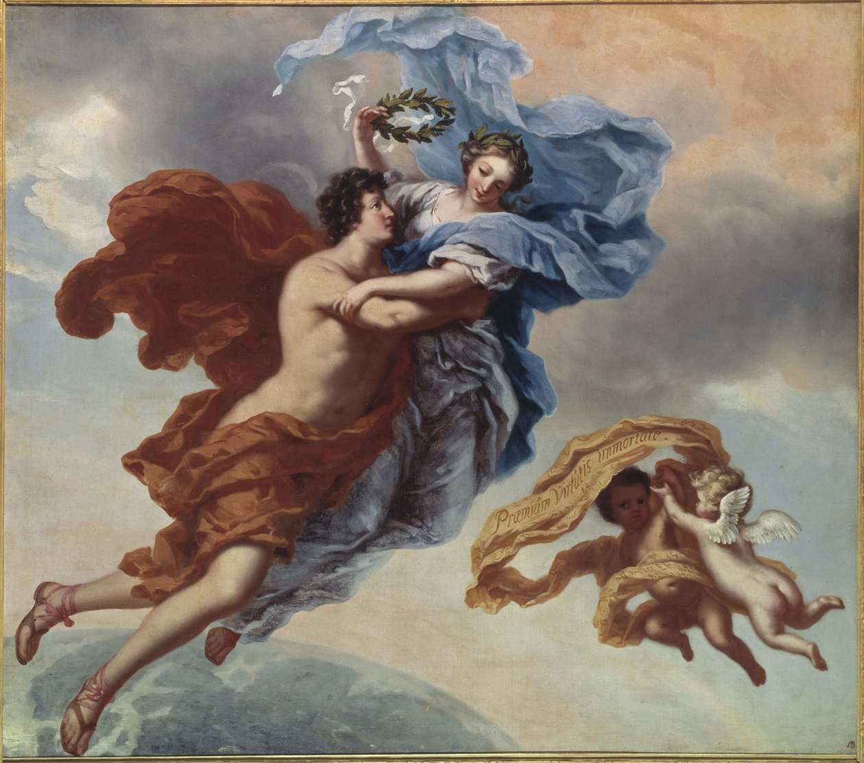 De beloning van de deugd, 1680 door David Klöcker Ehrenstrahl