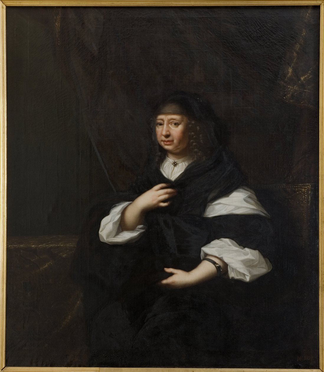 Portret van Prinses Marie Elisabeth van Saksen (1610-1684), Hertogin van Holstein-Gottorp door David Klöcker Ehrenstrahl