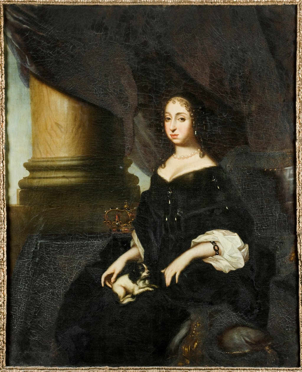 Portret van Hedvig Eleonora van Holstein-Gottorp 1636-1715, Koningin van Zweden, ca. 1670 door David Klöcker Ehrenstrahl