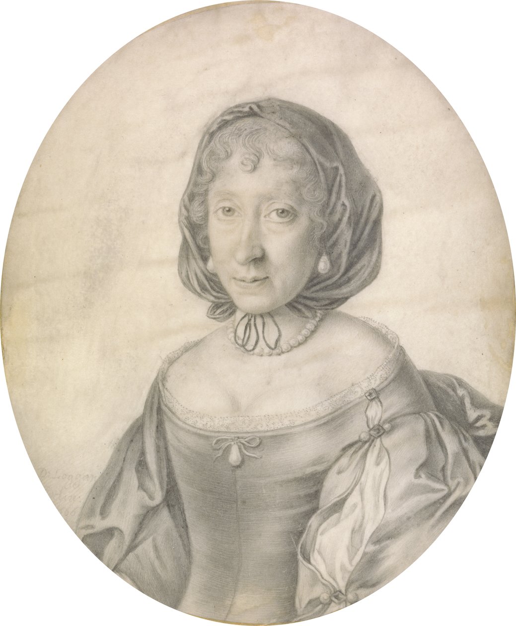 Portret van een dame, 1666 door David Loggan
