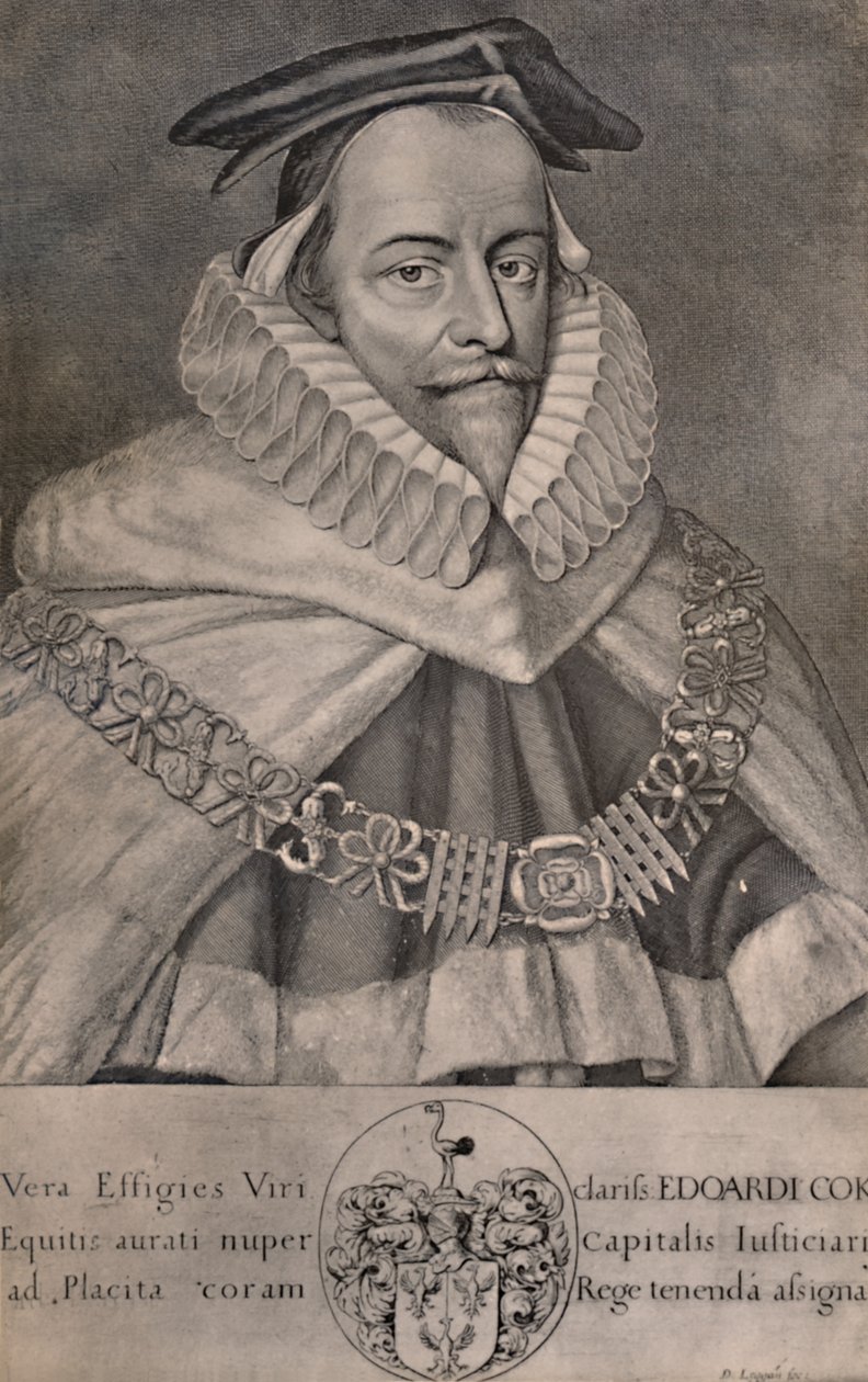 Sir Edward Coke, Engelse advocaat, schrijver en politicus, ca. 1666 1894 door David Loggan