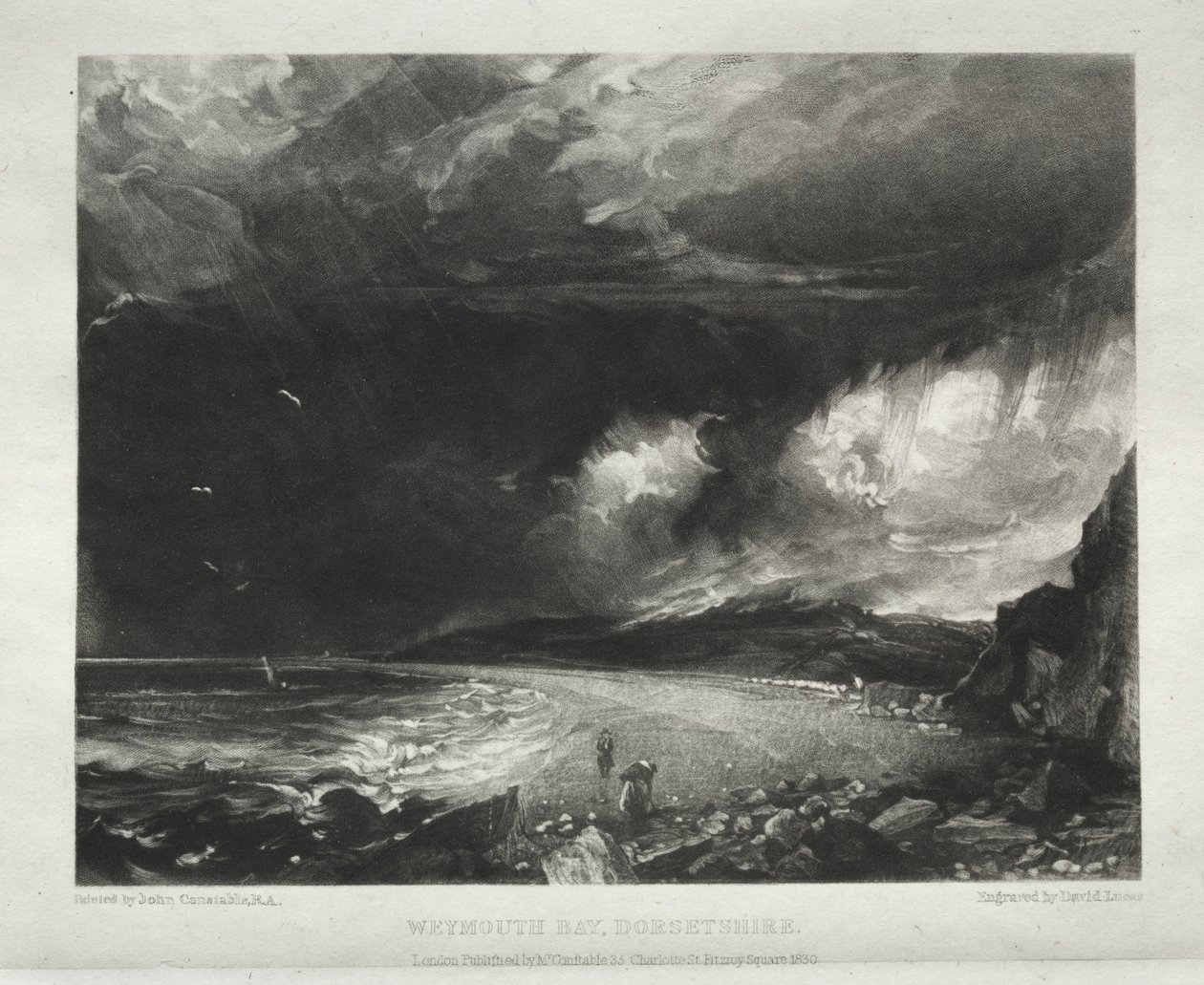 Verschillende onderwerpen van landschap, kenmerkend voor Engels landschap...Weymouth Bay, Dorset door David Lucas