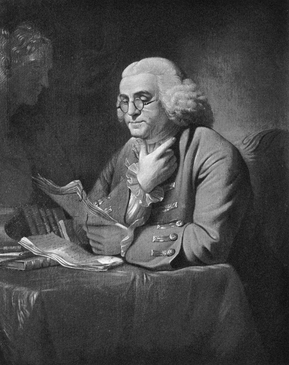 Benjamin Franklin door David Martin