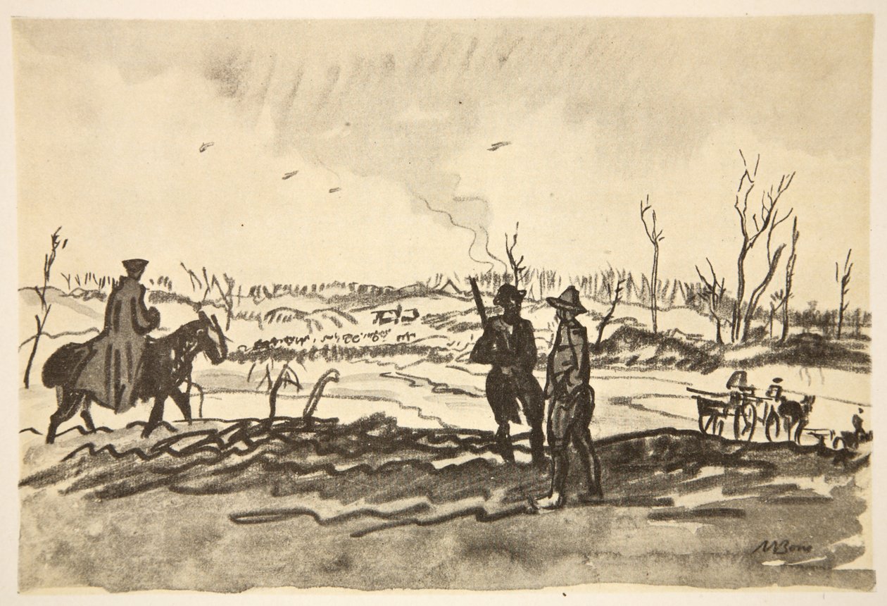 Aan de Somme: nabij Mametz, illustratie uit 