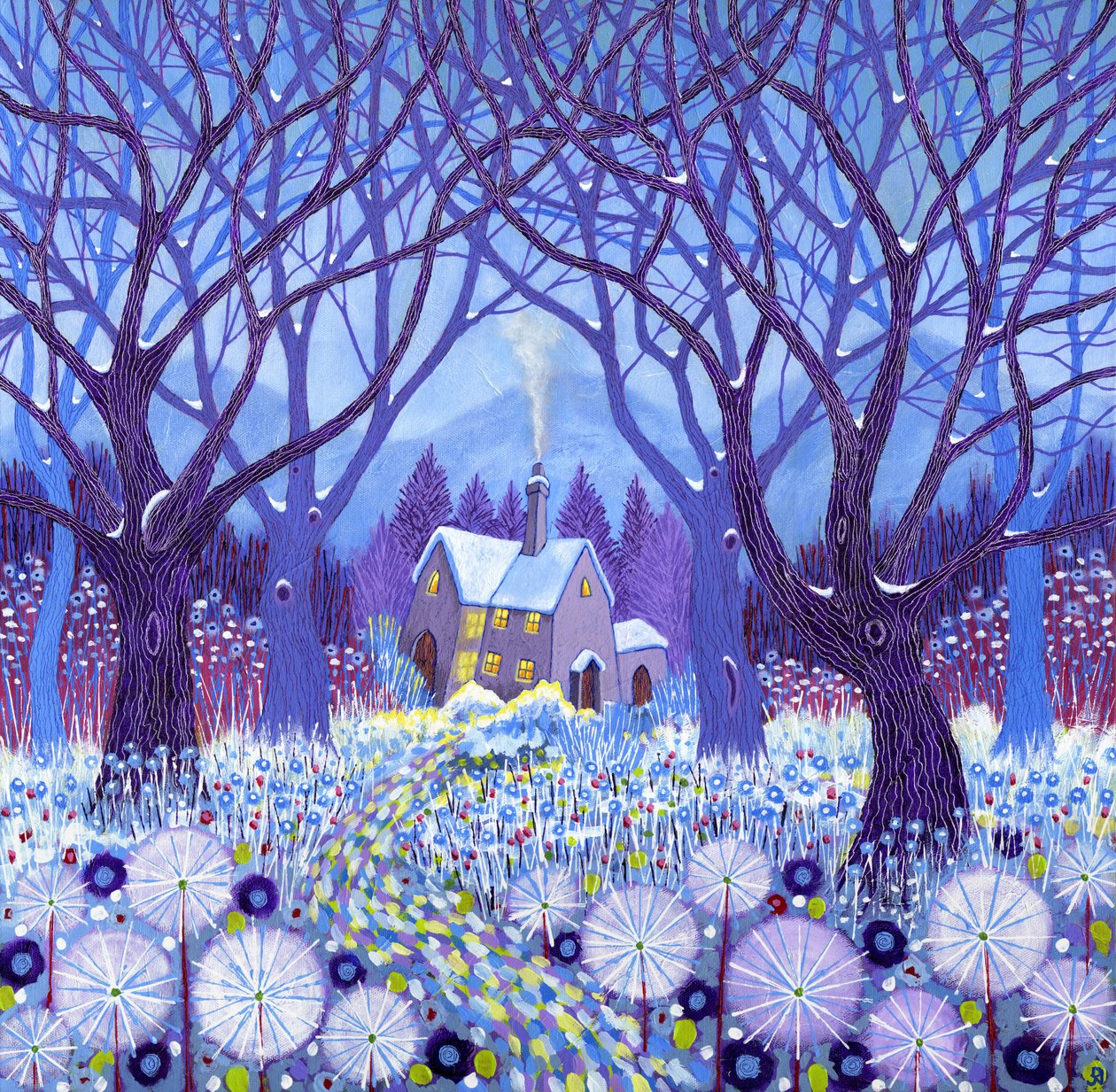Winterlands, 2012 (acryl op doek) door David Newton