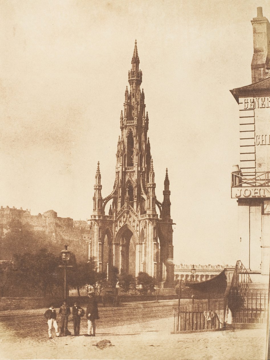 Edinburgh. Het Scott Monument, 1843-47 door Hill and Adamson