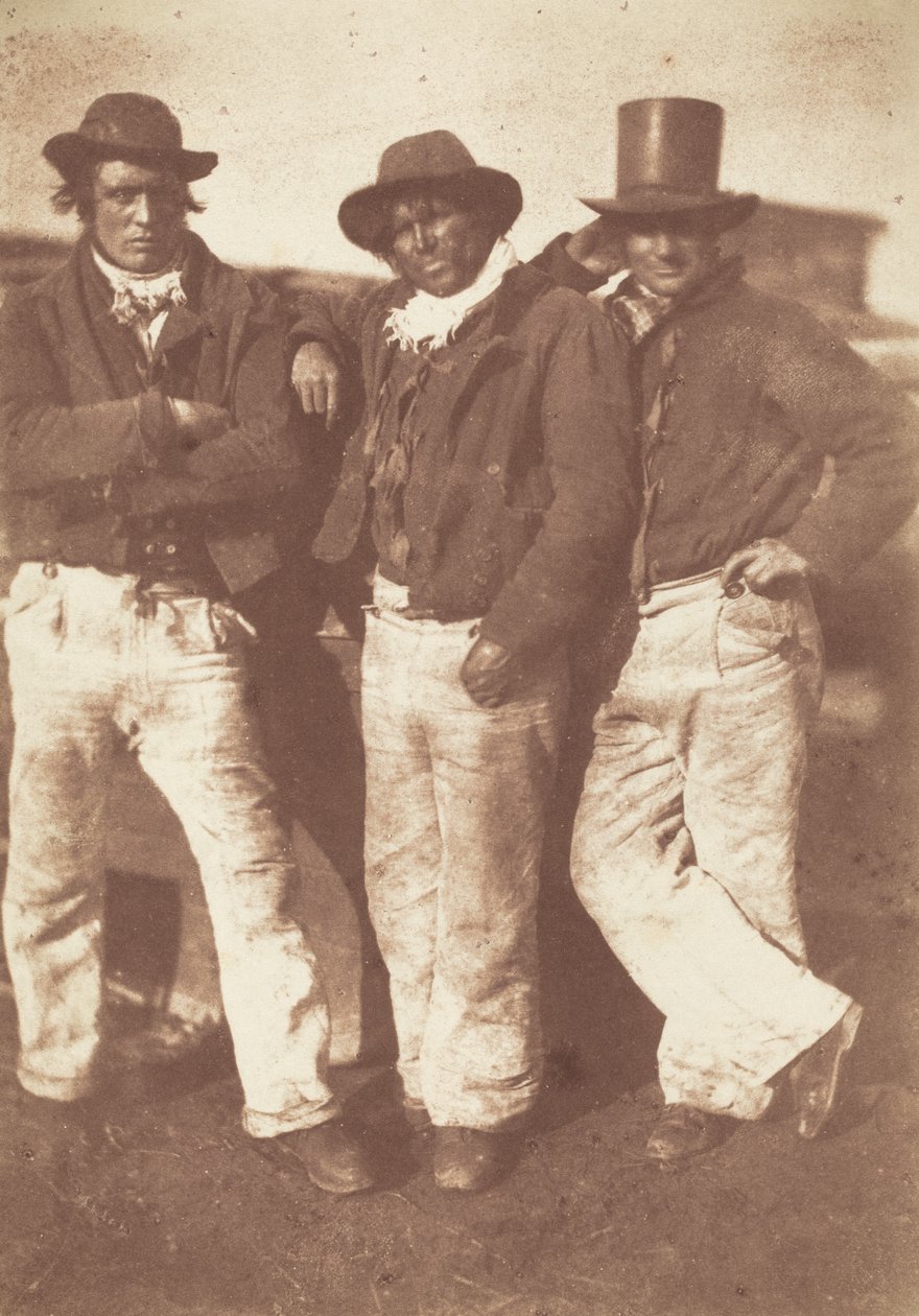 Alexander Rutherford, William Ramsay en John Linton,1843-1847 (foto) door David Octavius Hill