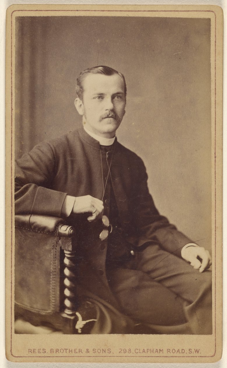 [Ongeïdentificeerde man met snor, zittend]. door David Rees and Brother and Son