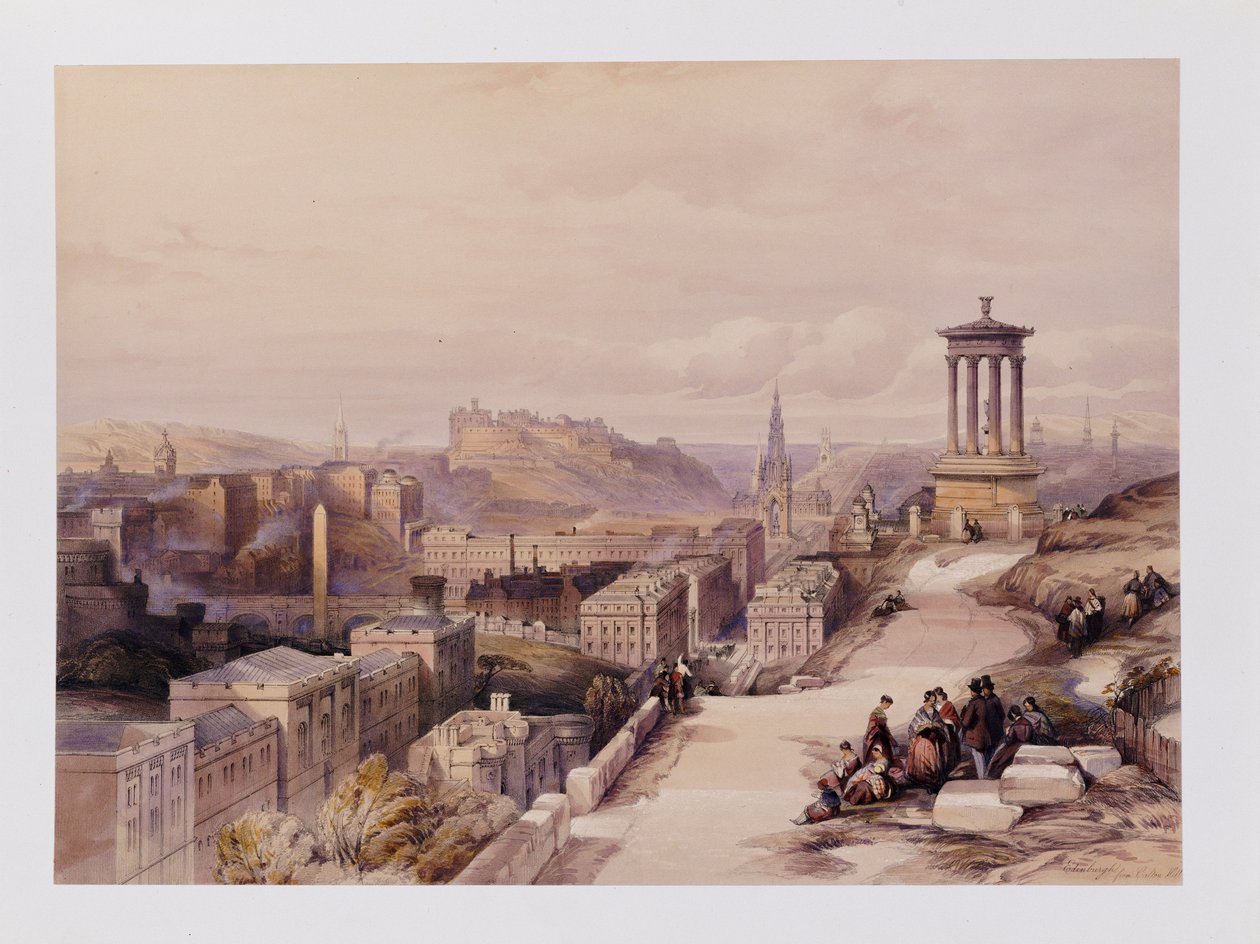 Een uitzicht op Edinburgh, uit 
