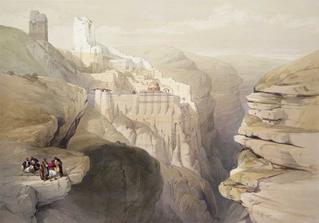 Klooster van St. Saba, 4 april 1839, plaat 51 uit Volume II van 