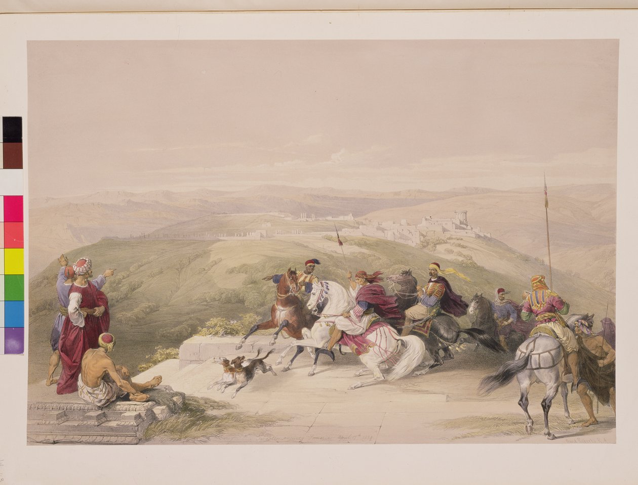 Sabaste, oud Samaria, 17 april 1839, plaat 44 uit Volume I van 