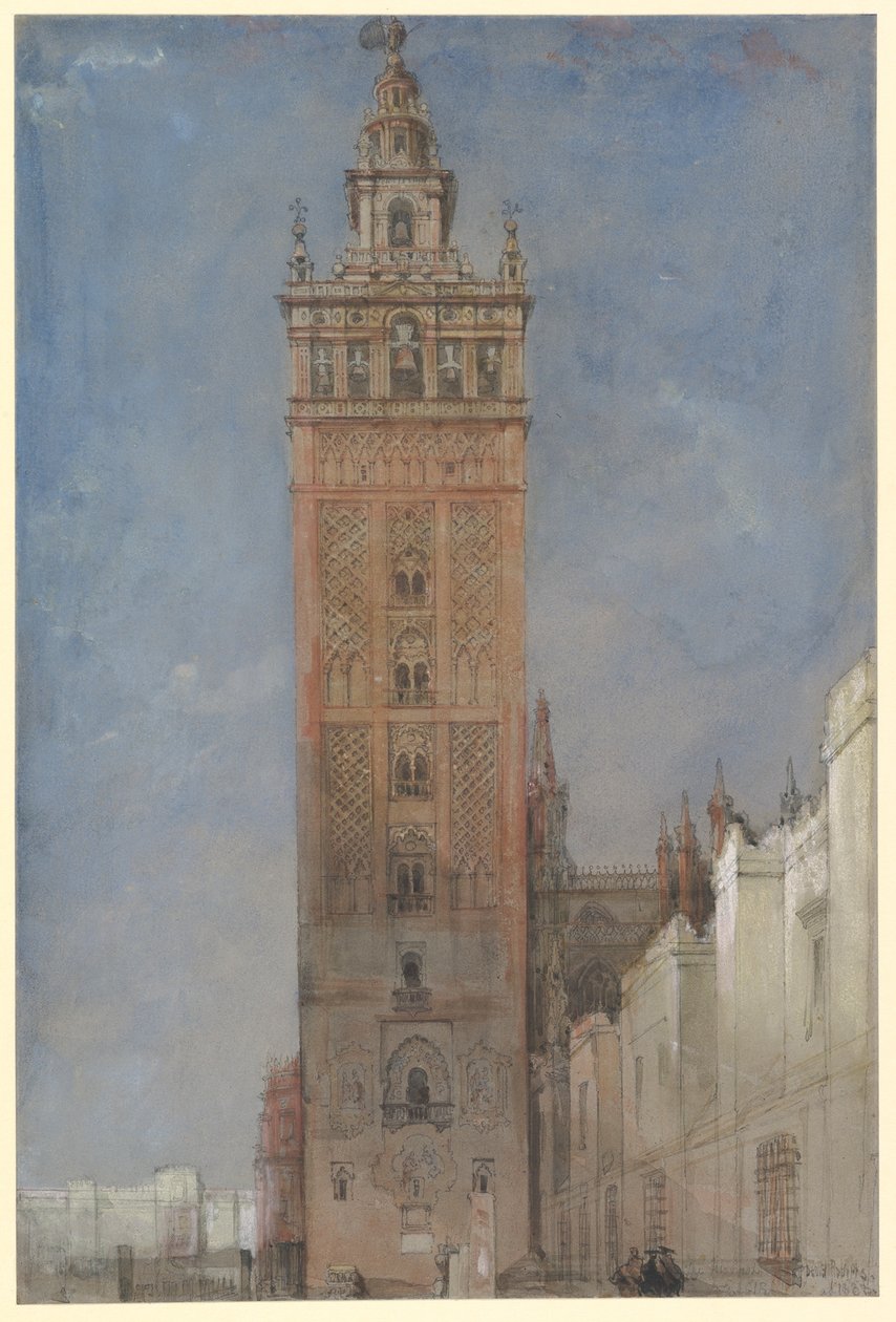 De Giralda, Sevilla door David Roberts