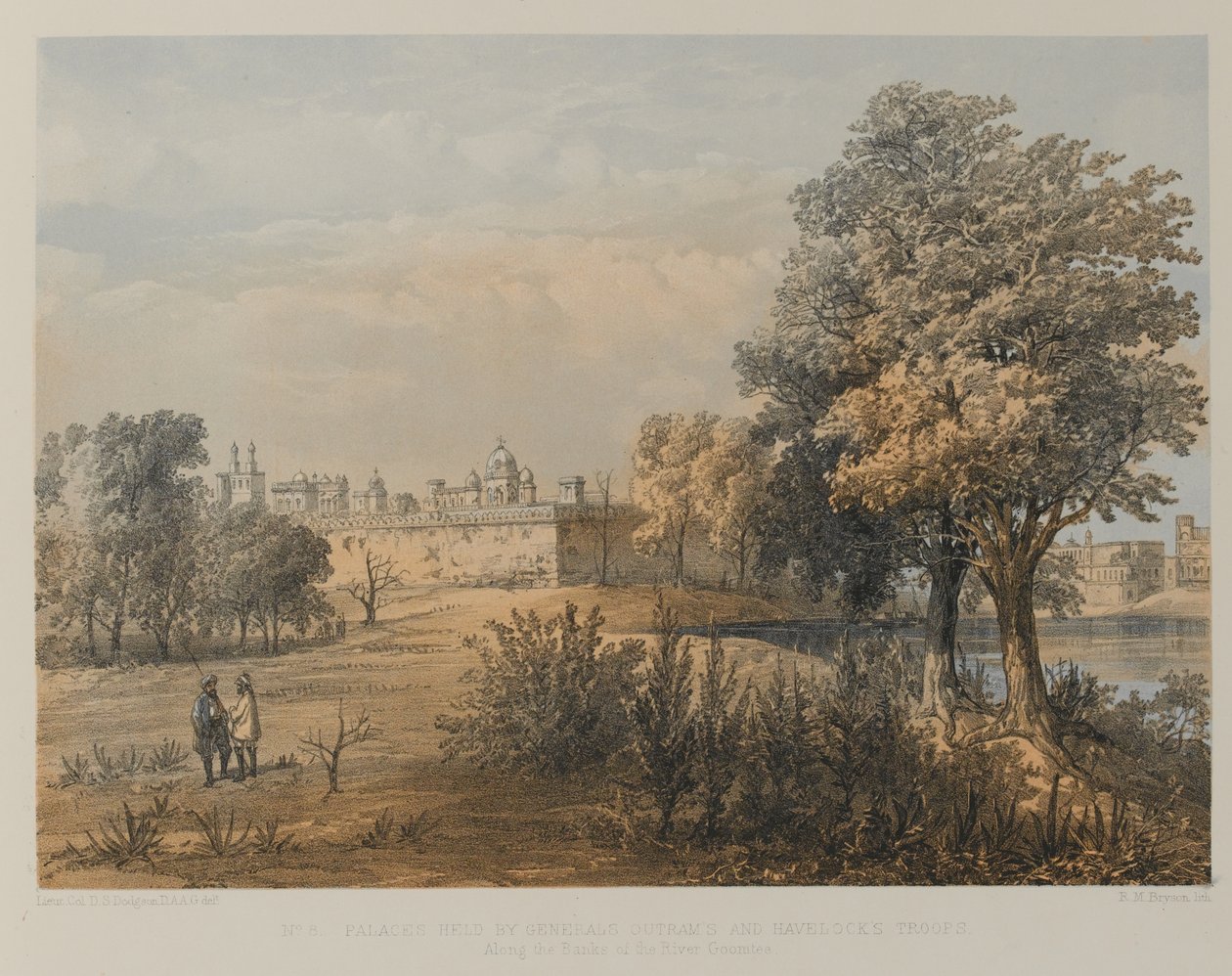 Paleizen bezet door de troepen van Generaals Outram en Havelock door David Scott Lieutenant Colonel (after) Dodgson