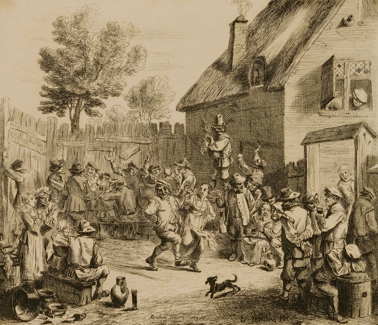 Bruiloftsfeest door David Teniers