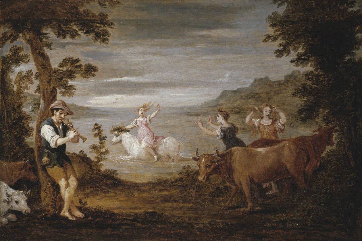 De verkrachting van Europa door David Teniers the Younger